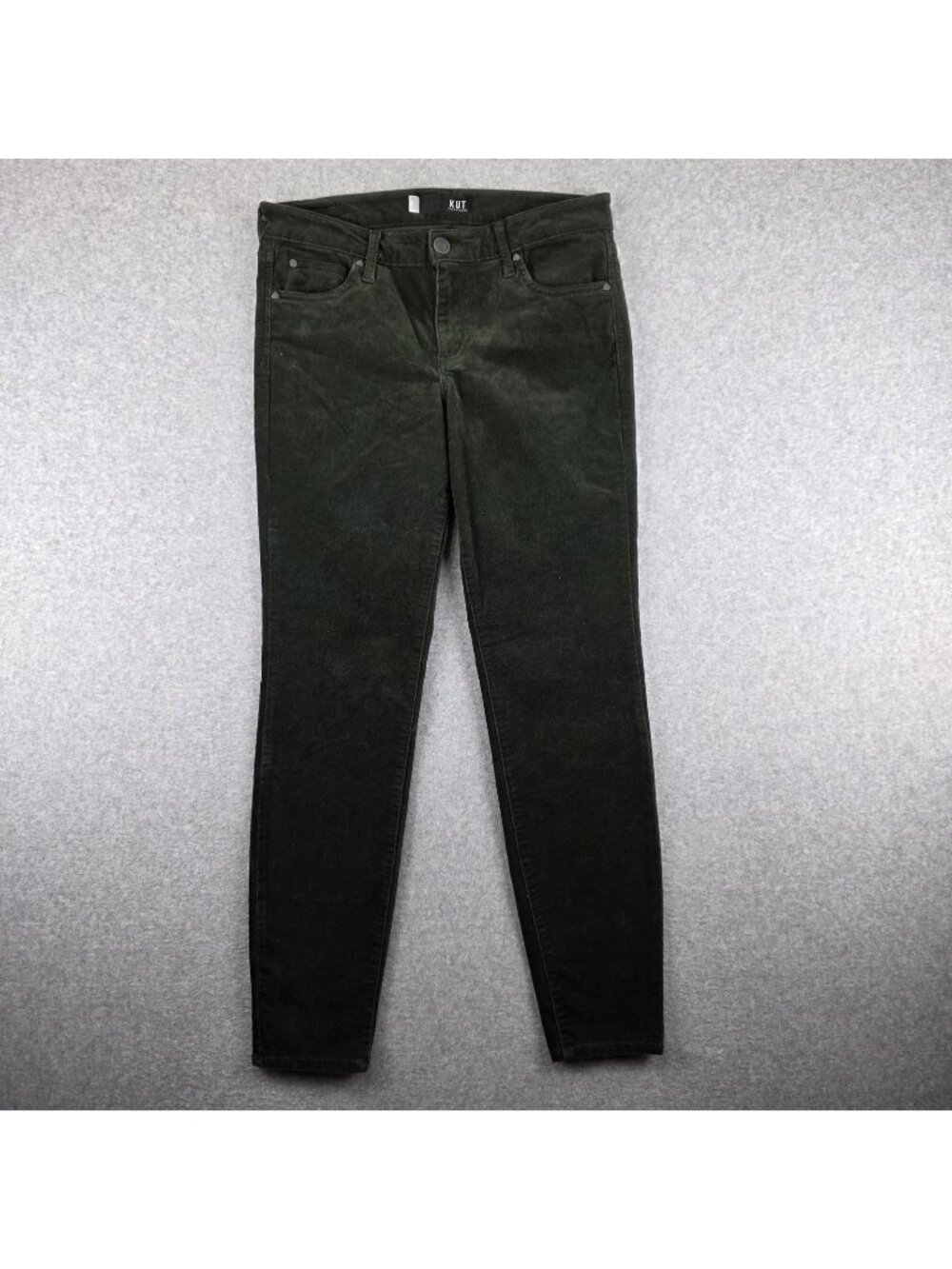 KUT From The Kloth Diana Fab AB Jegging Womens 8 Green High Rise Corduroy